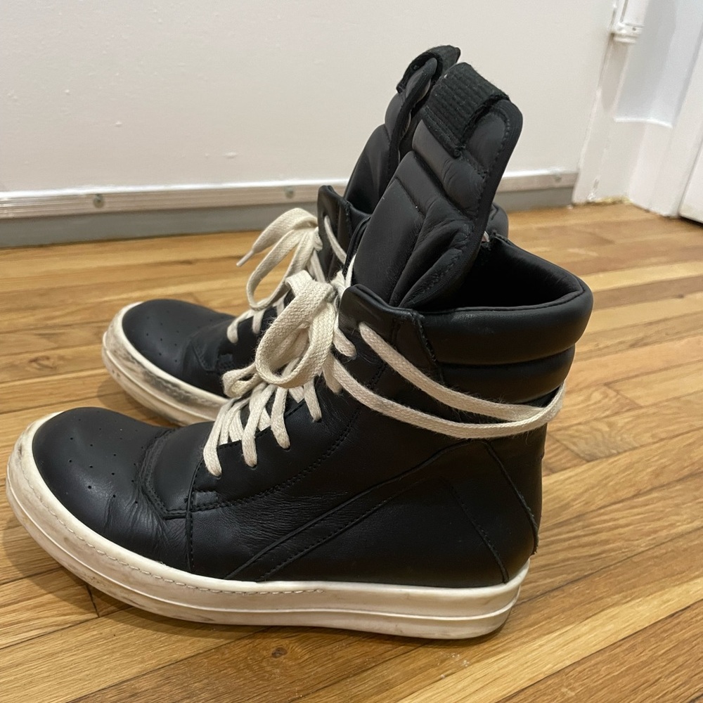 Authentic Rick Owens Geobaskets Black Size 36, Gently Used